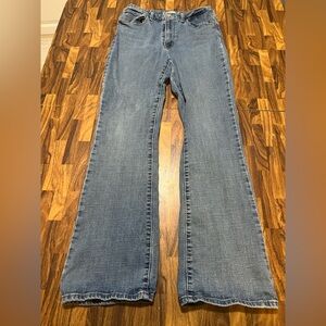 Levis 725 Blue Medium Wash Denim Jean High Rise Bootcut Women's W30 L39 5-Pocket